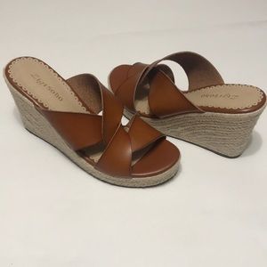 Zigi Soho Brown Wedge Sandals